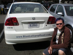 Blue hair and Blue Lollipop Road!
