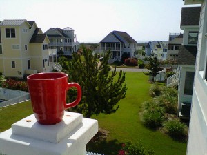 View from my coffee in OBX