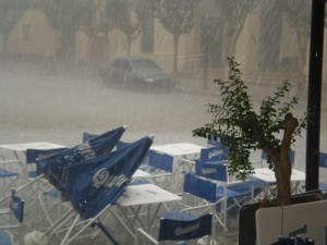 Hail storm in Cafayete