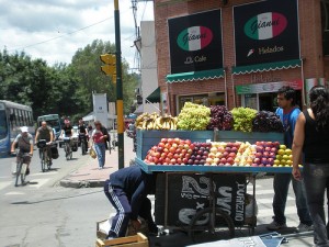Fruit on the streets near San Lorenzo