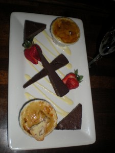 Dessert plate before