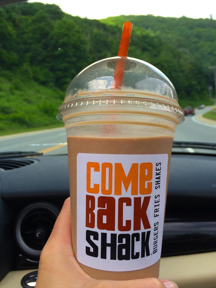 Road food- milk shake