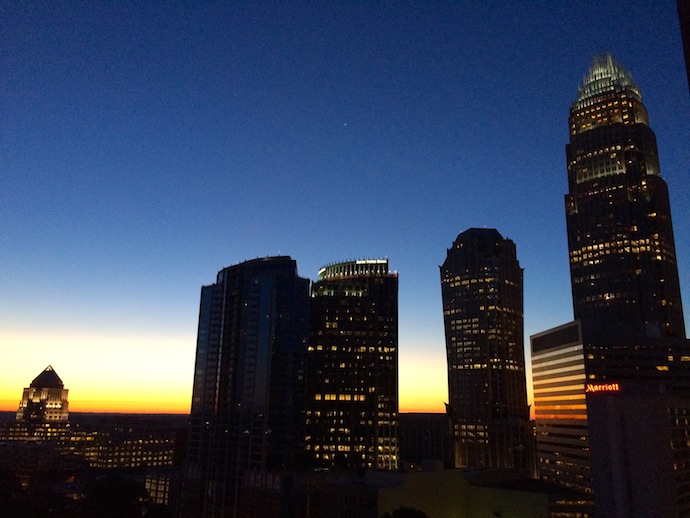 Uptown CLT sunrise